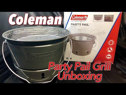 Coleman Party Pail Portable Grill Unboxing