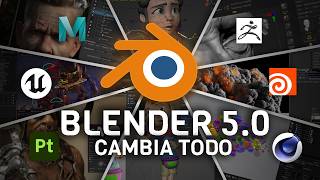 BLENDER 5.0 REDEFINE la CREACION de VIDEOJUEGOS Y CINE