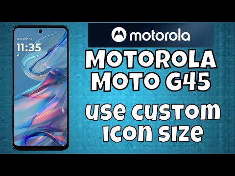 Motorola Moto G45 Customize icon Style || How to change icon size || How to use custom icon size