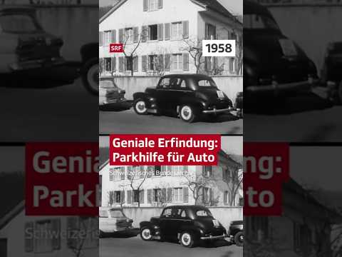 Geniale Erfindung: Parkhilfe für Autos (1958) #SRFArchiv #Shorts #ParkenWieEinWeltmeister