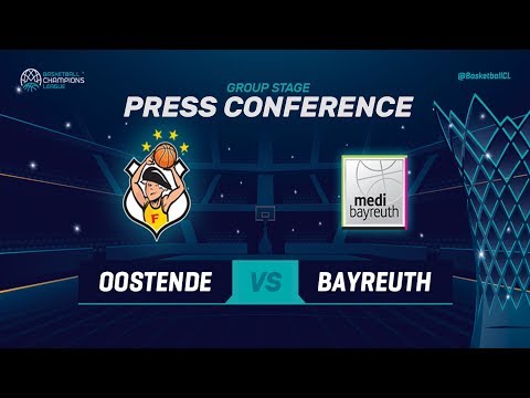 Filou Oostende v medi Bayreuth - Press Conference - Basketball Champions League 2018-19