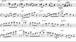 Bill Evans - Autumn Leaves solo transcription