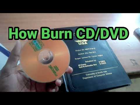 How Burn CD/DVD |  CD/DVD kasy burn karty ha