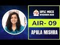UPSC Topper Interview Ms Apala Mishra RANK 09 Chanakya Mandal Pariwar