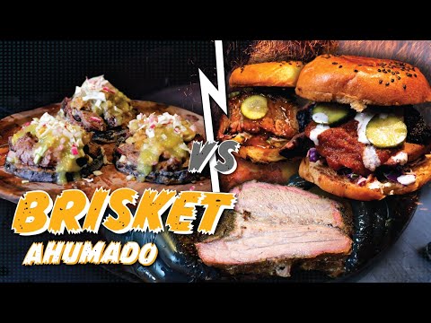 Brisket ahumado en sándwiches y sopes