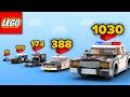 LEGO POLICE CARS From 16 To 1030 Parts Comparison