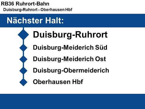 [NWB] Ansagen RB36 Duisburg-R. - Oberhausen