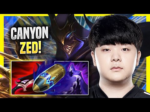CANYON PICKS ZED WITH NEW RUNES! - DK Canyon Plays Zed JUNGLE vs Graves! | Preseason 2022