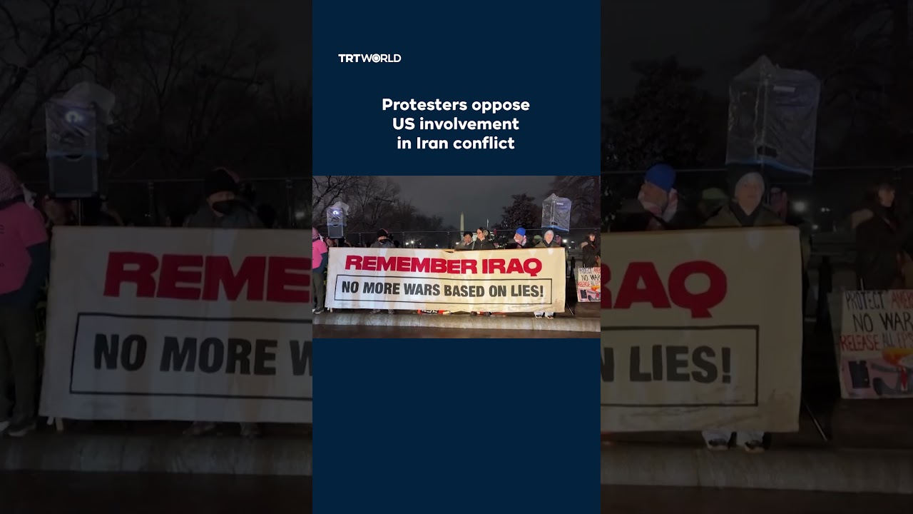 Video | Demonstrations held across US after strikes on Iran