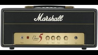Video thumbnail for How's it sound? - Marshall CLASS 5 head into 4x12 Cabinet with Gibson SG by gearmanndude