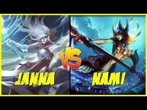 Janna SUPPORT vs Nami - Challenger - Patch 12.2 - League of Legends Pro Player Replay