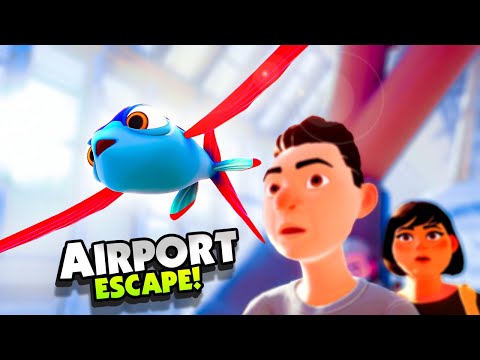Escaping the AIRPORT As A FLYING FISH - New I Am Fish Gameplay
