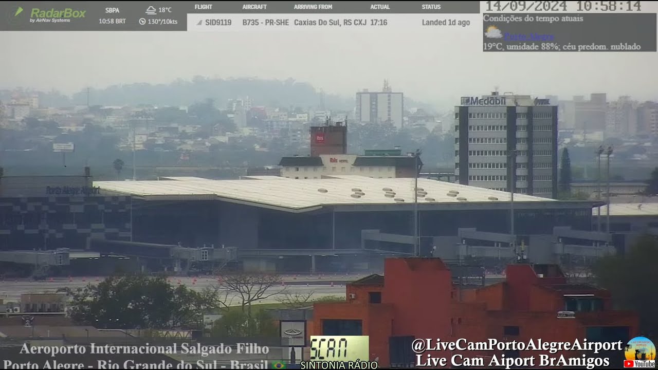 Live webcam view of Salgado Filho Airport Plane Spotting