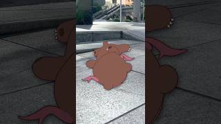 クマリンのずっこけオバケ体験🐻👻#shorts #funny