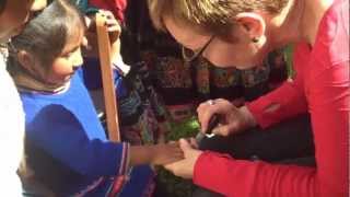 preview picture of video 'Amaru Village, Peru - Manicure Party with the Ladies'