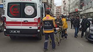 Bafra'da Motosikletin çarptığı 2 yaya yaralandı