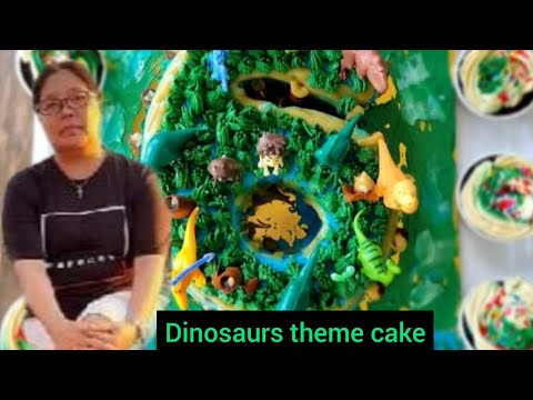 Dinosaurs Theme Cake