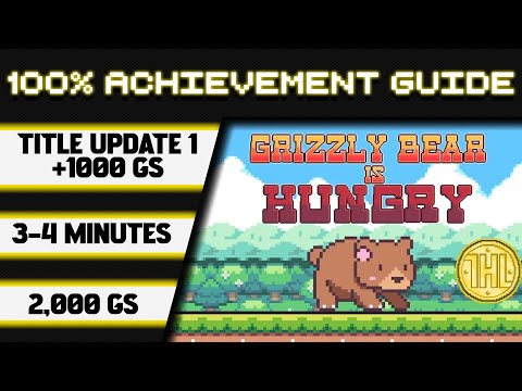 Grizzly Bear is Hungry Title Update 1 100% Achievement Walkthrough * 1000GS in 3-4 Minutes *