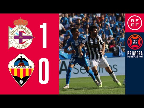 RESUMEN #PrimeraFederación | RC Deportivo 1-0 CD Castellón | Playoff | 1ª Eliminatoria | Ida