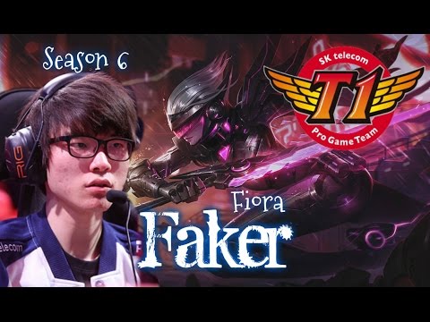 SKT T1 Faker FIORA Top vs Tahm Kench - Patch 6.1 KR | League of Legends