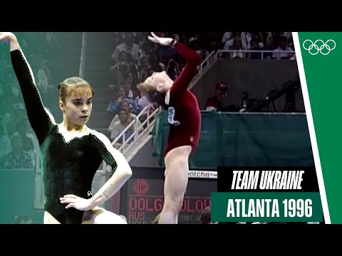 Team Ukraine's 🇺🇦 unforgettable floor routines at Atlanta 1996!