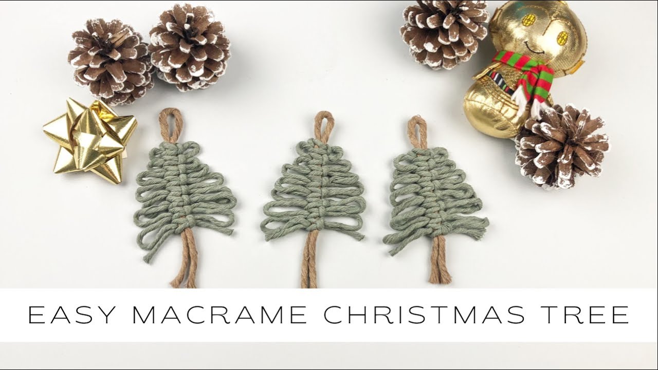 DIY: The EASIEST Macrame Christmas Tree