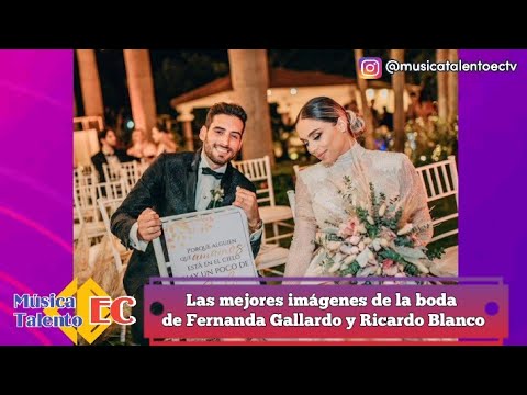 Las mejores imágenes del matrimonio de Fernanda Gallardo y Ricardo Blanco