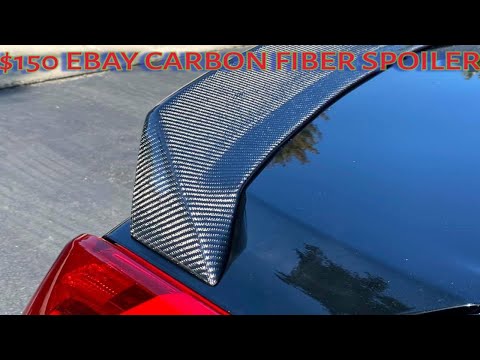 Cadillac ATSV carbon fiber Ebay spoiler .