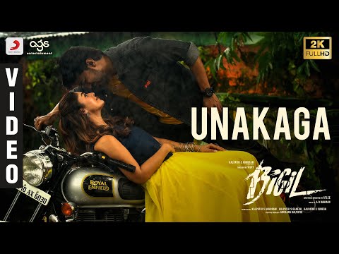 Bigil - Unakaga Official Lyric Video | Thalapathy Vijay, Nayanthara | 