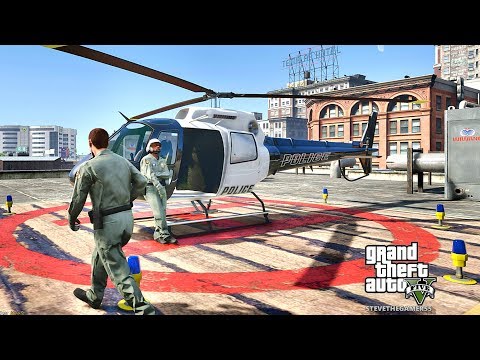 GTA 5 MODS LSPDFR 749 - AIR ONE HELICOPTER PATROL !!! (GTA 5 REAL LIFE PC MOD)