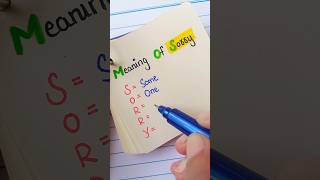 Do you Know Meaning of SORRY ?? 😍 #art #short #love