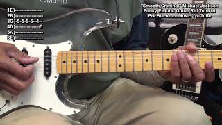 SMOOTH CRIMINAL Michael Jackson FUNKY Picking GUITAR RIFF LESSON  ðbb¸ @EricBlackmonGuitar