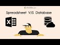 Spreadsheets Vs Databases How Databases Work