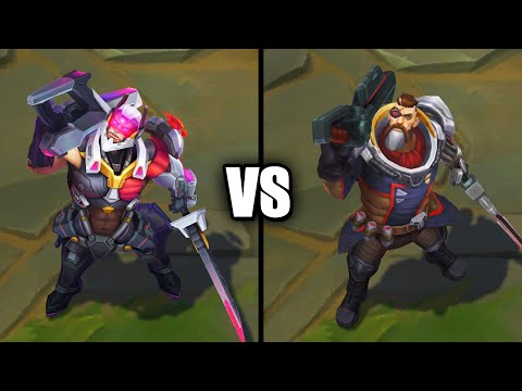 PROJECT Gangplank vs Dreadnova Gangplank Skins Comparison (League of Legends)