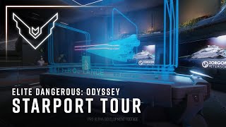 В новом видео Elite Dangerous: Odyssey показан тур по космопорту