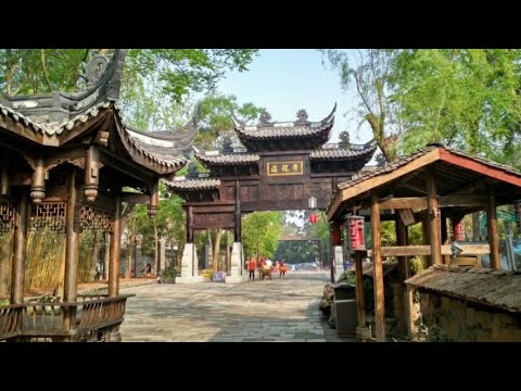 Древний город возле Чэнду в Китае/Huanglongxi Ancient Town. Слайд-шоу