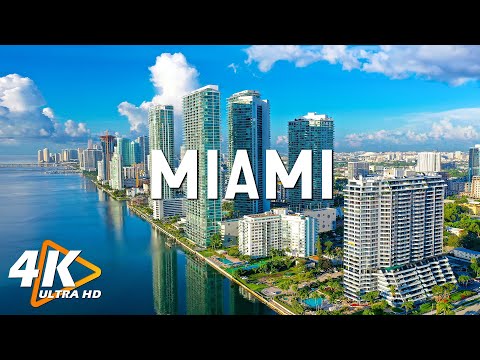 FLYING OVER MIAMI 4K UHD - Relaxing Music Along With Beautiful Nature Videos - 4K Video Ultra HD