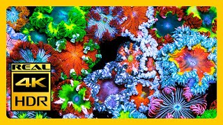 Colorful Coral Reef 4K Underwater Wonders Aquarium For Meditation RELAXING MUSIC 4K HDR Screensaver