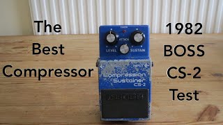 Video thumbnail for BOSS Compression Sustainer CS-2 Pedal (1982) Demo Test (2022) by Julian Doe
