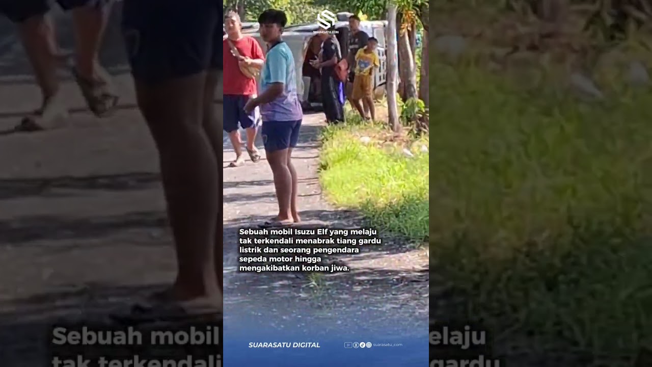 Kecelakaan Maut di Bojonegoro: Mobil Elf Hantam Gardu Listrik dan Pemotor Tewas