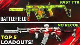 *NEW* TOP 5 META LOADOUTS in BATTLEFIELD 6! 👑 (BF6 Best Class Setups) - BF6 Best Weapons