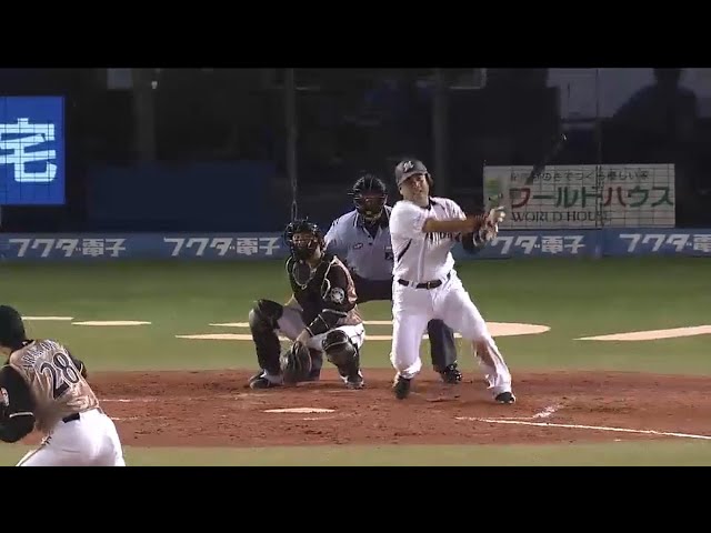 【5回裏】マリーンズ・井口4号ソロ!! 約3ヶ月半ぶりの一発は貴重な同点アーチ!! 2015/8/19 M-F