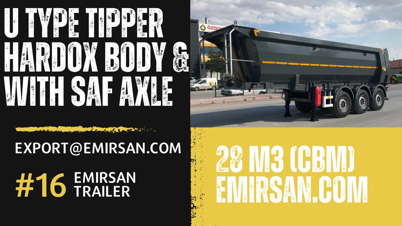 Half Pipe Tipper Trailer — Hardox 450 Wear Plate