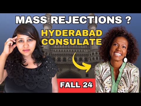 What questions are being asked at the Hyderabad consulate for F1 visa interviews?