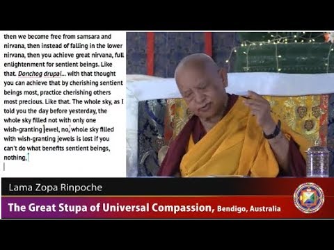 20180427 1600 LZR GSUC Bendigo - Why benefit sentient beings. Motivation for Bodhisattva vows
