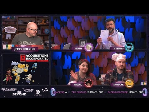 Table Talk: The Velvet Cloak, Part 1 - S3 E14 - Acquisitions Inc: The "C" Team
