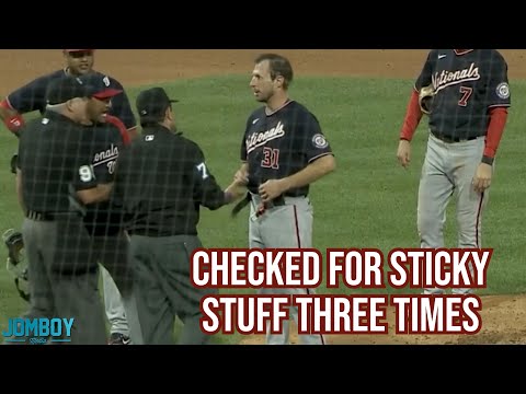 Scherzer gets checked for sticky stuff and chaos ensues, a breakdown