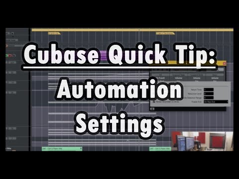 Cubase Quick Tip - Automation Settings Tweaks