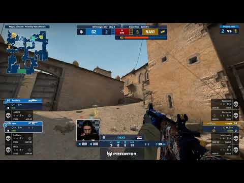 NaVi S1mple 1v3 against G2