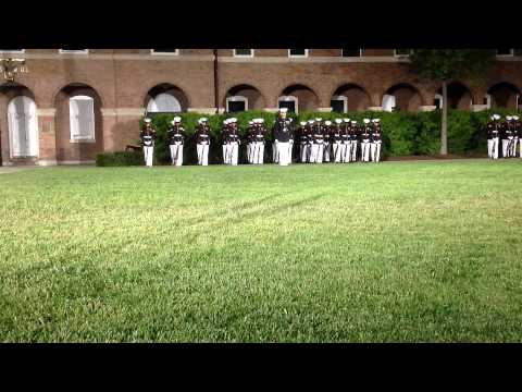 Marine Barracks Washington, DC Company B, 1st Platoon Fix Bayonets